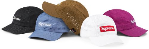 Supreme Perforated Camp Cap Streetwear style