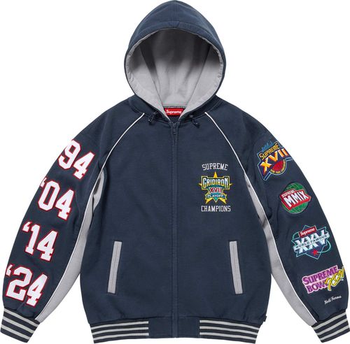Supreme Playoffs Zip Up Hooded Sweatshirt