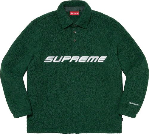 Supreme Polartec LS Polo streetwear fashion brand outfit style hypebeast