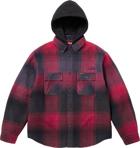 Supreme Quilted Lined Hooded Flannel Shirt