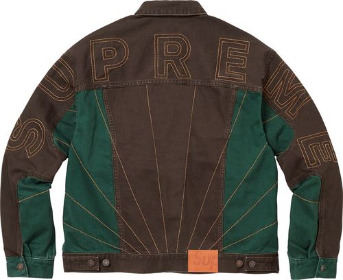 Supreme RADIAL EMBROIDERED DENIM TRUCKER JACKET