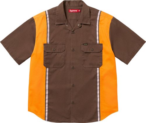 Supreme Reflective Stripe S:S Work Shirt