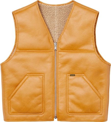 Supreme Reversible Faux Shearling Work Vest