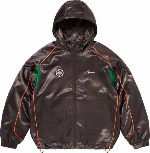 Supreme SATIN HOODED TRACK JACKET