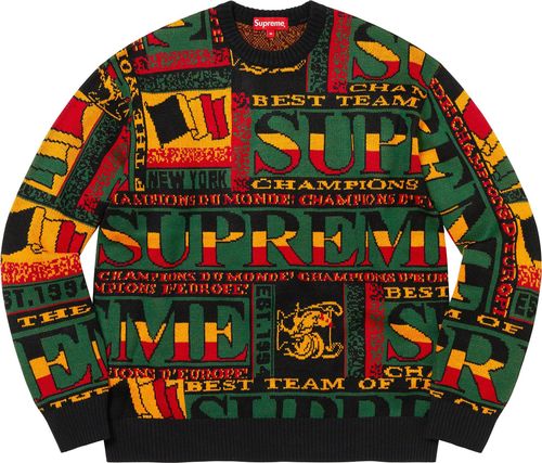 Supreme SCARF SWEATER streetwear fashion style