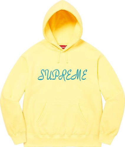 Supreme SCRIPT HOODED SWEATSHIRT streetwear style fashion news