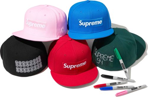 Supreme SHARPIE BOX LOGO NEW ERA