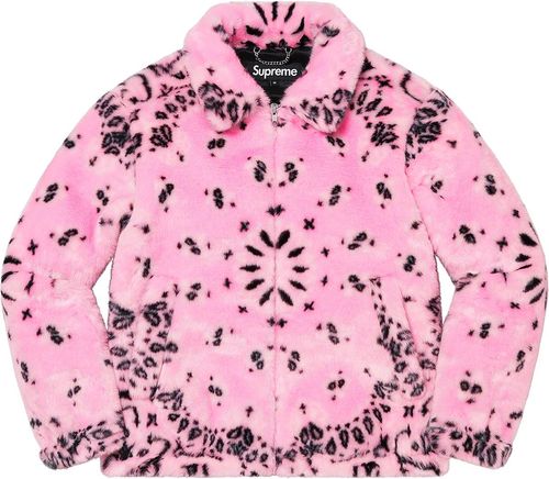 Supreme SS21 Bandana Faux Fur Bomber Jacket