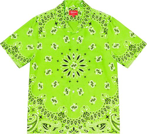 Supreme SS21 Bandana Silk S:S Shirt