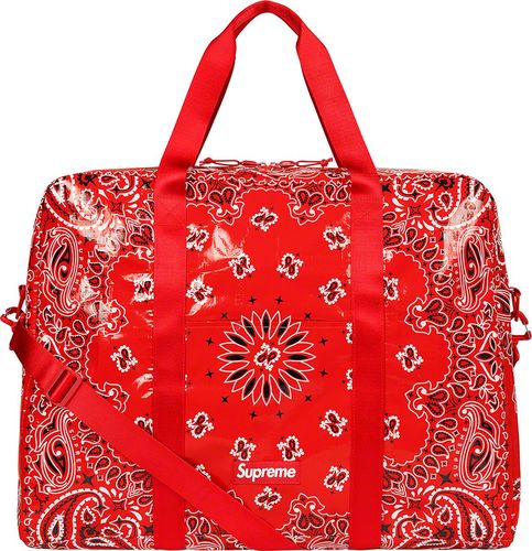 Supreme SS21 Bandana Tarp Large Duffle Bag