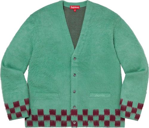 Supreme SS21 Brushed Checkerboard Cardigan