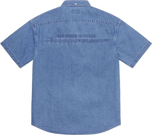 Supreme SS21 Embossed Denim S:S Shirt