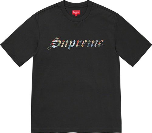 Supreme SS21 Floral Appliqué S:S Top