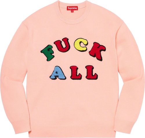 Supreme SS21 Jamie Reid Fuck All Sweater