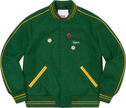 Supreme SS21 Jamie Reid It's All Bollocks Varsity Jacket