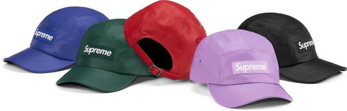 Supreme SS21 Leather Camp Cap