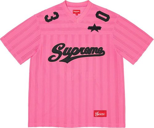 Supreme SS21 Mesh Stripe Football Jersey