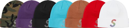 Supreme SS21 New Era Swarovski S Logo Beanie