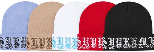 Supreme SS21 Old English Rhinestone Beanie