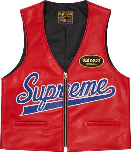 Supreme SS21 Supreme®:Vanson Leathers® Spider Web Vest