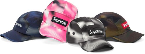 Supreme SS21 Washed Satin Camo Camp Cap