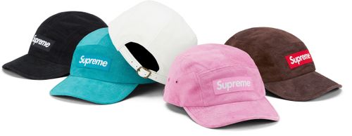 Supreme SS23 SUEDE CAMP CAP streetwear style
