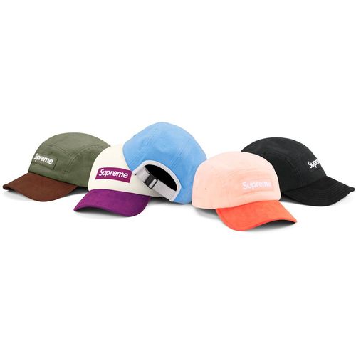Supreme SUEDE VISOR CAMP CAP streetwear style hat