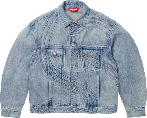Supreme S LOGO DENIM TRUCKER JACKET
