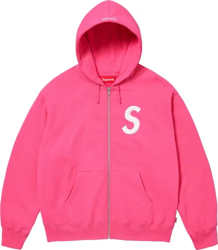 Supreme S LOGO ZIP UP HOODED SWEATSHIRT