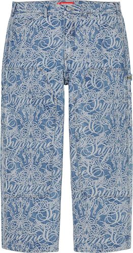 Supreme Script Jacquard Double Knee Painter Pant streetwear style collab news info hypebeast brand