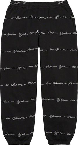 Supreme Script Stripe Sweatpant streetwear style
