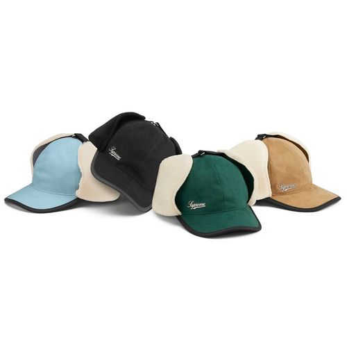 Supreme Shearling Earflap 6 panel streetwear style