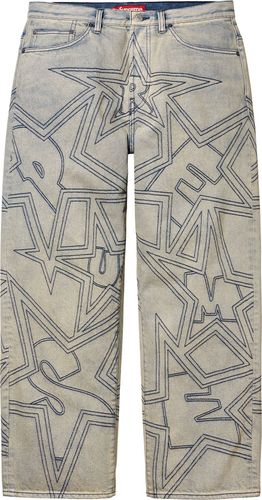 Supreme Stars Topstitch Baggy Jean