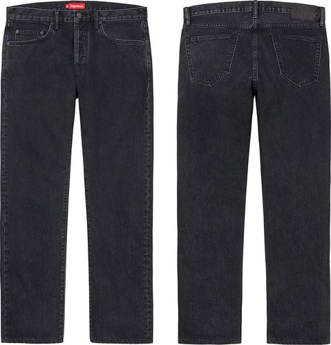 Supreme Stone Washed Black Slim Jean FW21