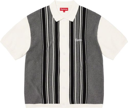 Supreme Stripe Button Up Polo streetwear style fashion