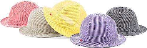 Supreme Stripe Mesh Bell hat