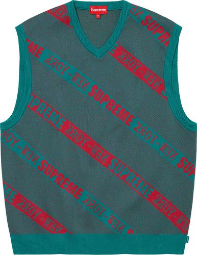 Supreme Stripe Sweater Vest streetwear style