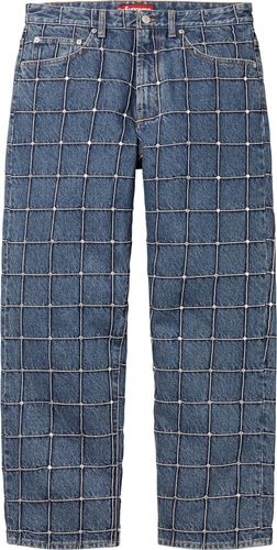 Supreme Studded Seam Loose Fit Jean
