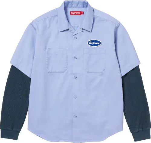 Supreme THERMAL SLEEVE WORK SHIRT