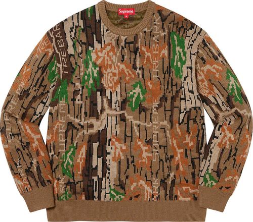 Supreme Trekark Camo Sweater streetwear fashion brand outfit style hypebeast