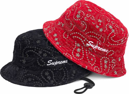 Supreme VELVET PAISLEY BOONIE