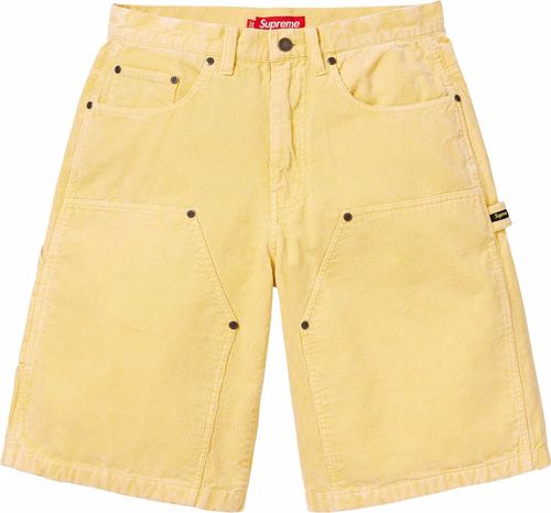 SupremeWASHED CORDUROY DOUBLE KNEE PAINTER SHORT