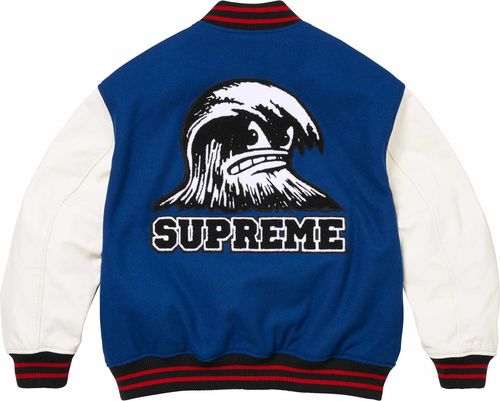 Supreme WAVE VARSITY JACKET