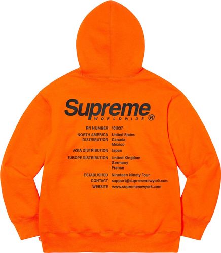 Supreme WORLDWIDE HOODED SWEATSHIRT streetwear style fashion news