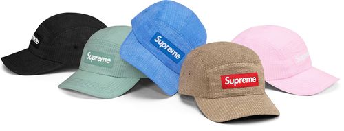 Supreme Washed Seersucker Camp Cap streetwear style