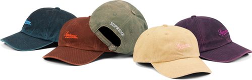 Supreme Washed Twill 6 Panel streetwear