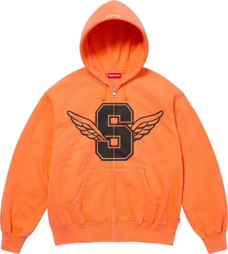 Supreme Wings Zip Up Hooded Sweatshirt