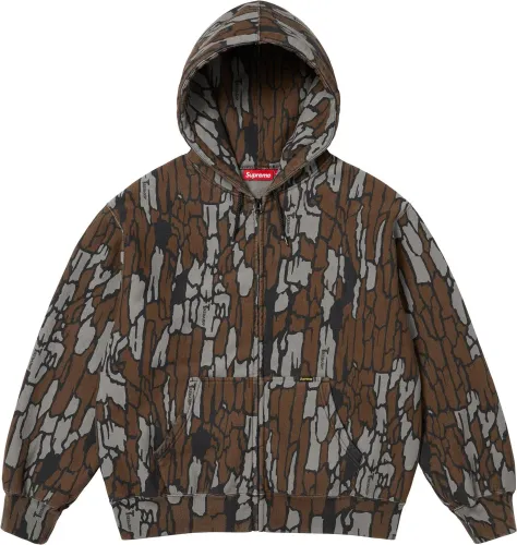 Supreme Work Zip Up Hooded Sweatshirt