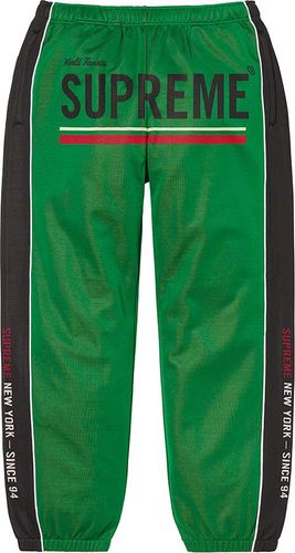 Supreme World Famous Jacquard Track Pant streetwear style collab news info hypebeast brand