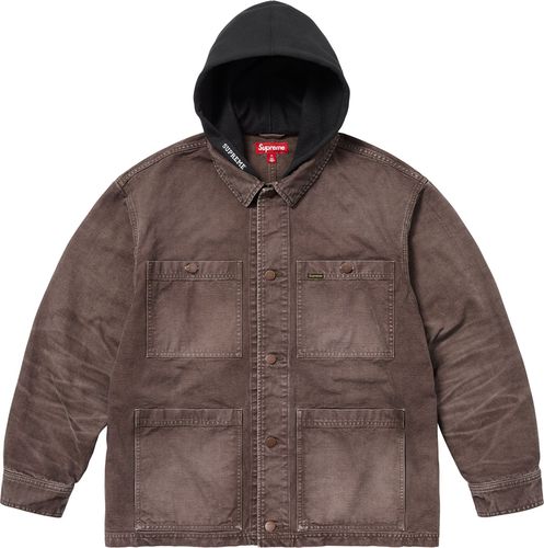 Supreme Worn Hooded Chore Coat
